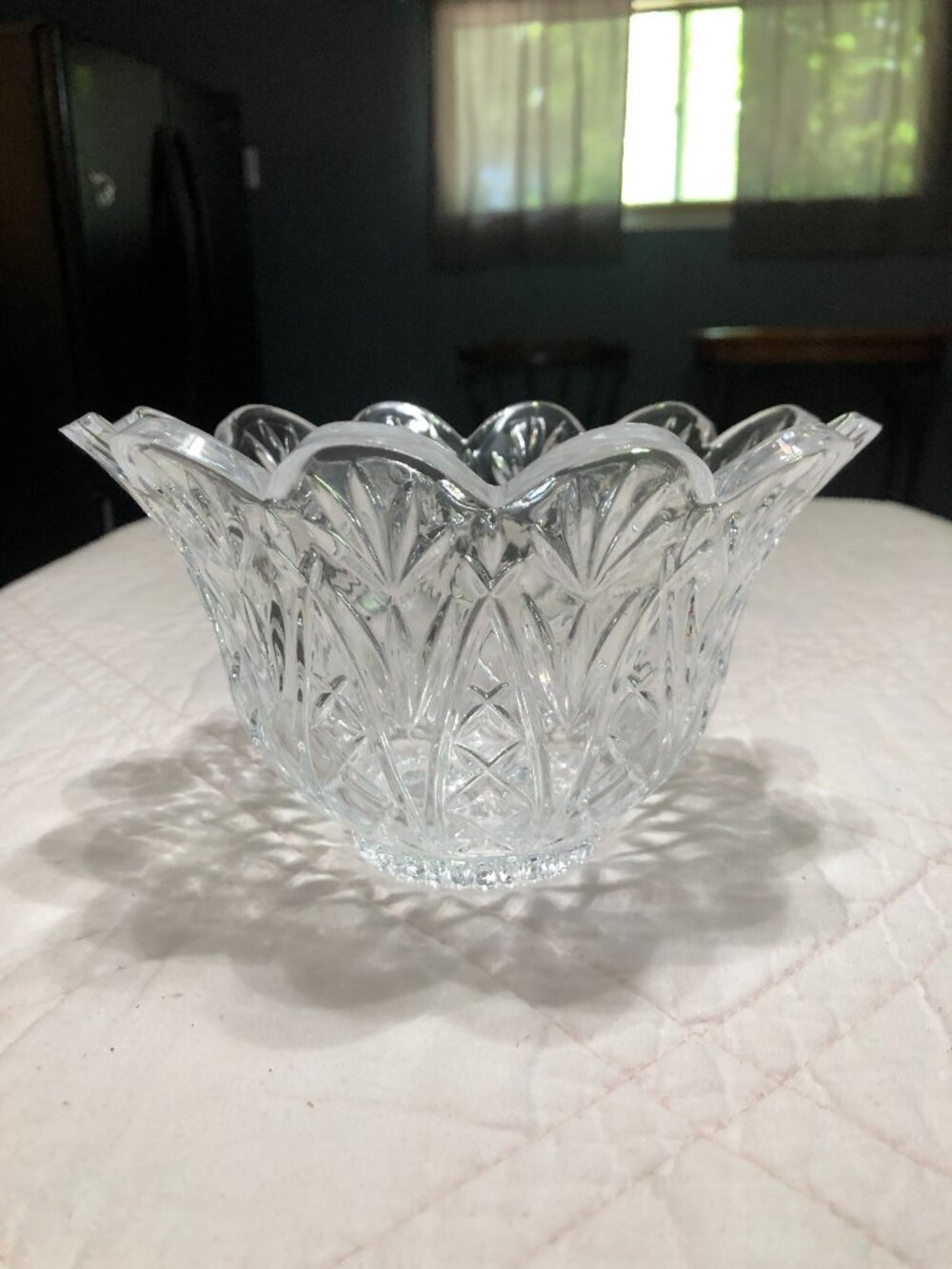 Vintage Carolina Imperial Deplomb Crystal Bowl